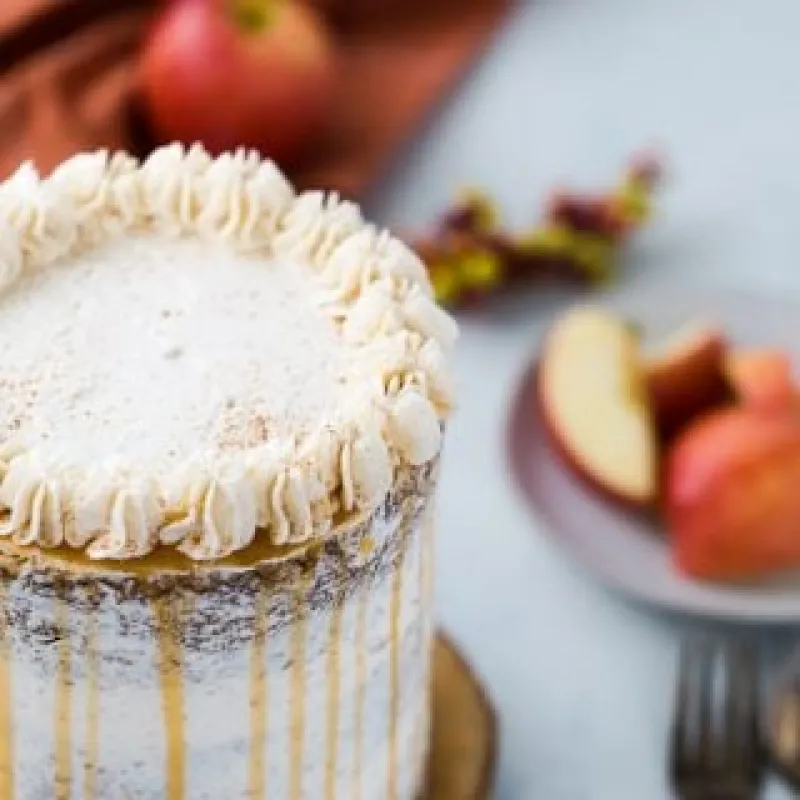 Apple Spice Cake with Cinnamon Frosting