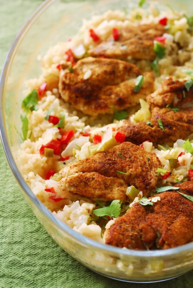 One Dish Indian-Spiced Chicken and Coconut Risotto