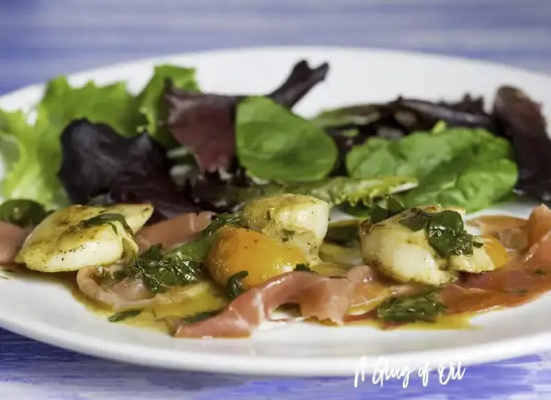 Scallops with Serrano Ham Recipe