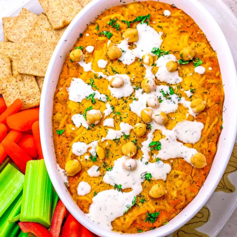 Buffalo Chickpea Dip Recipe