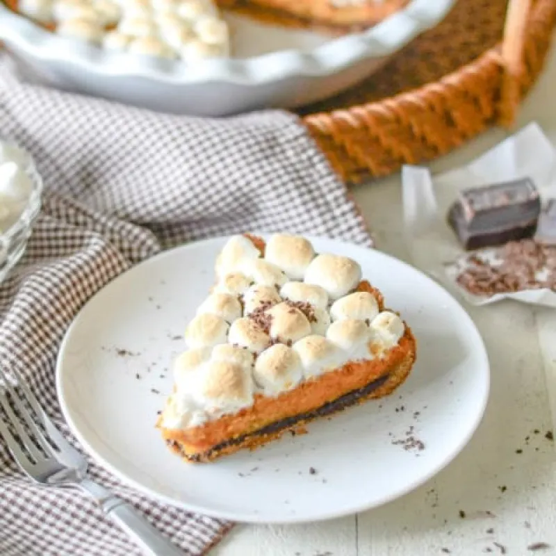 Sweet Potato S'mores Pie