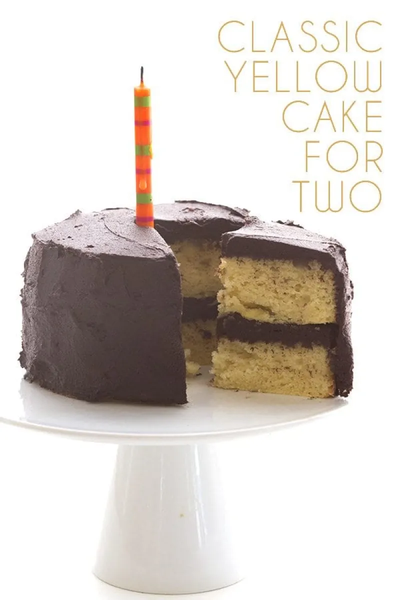 Classic Yellow Cake for Two