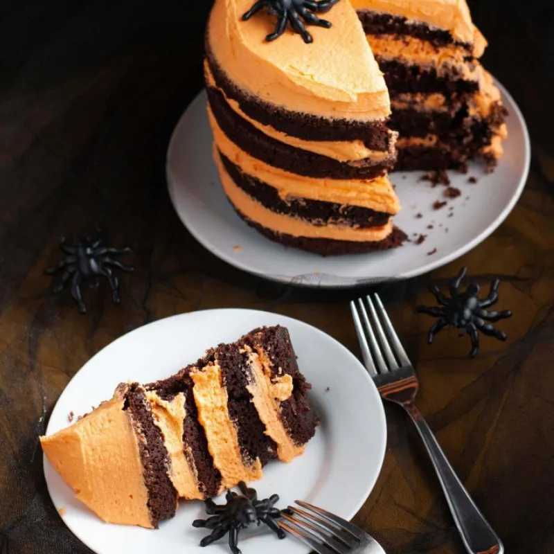 Allergy Friendly Halloween Cake (Gluten-free, Vegan, Top-8-free)