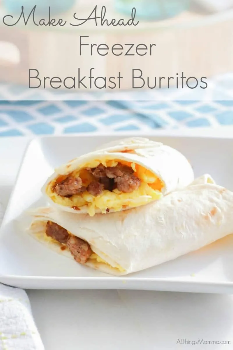 Freezer Breakfast Burritos