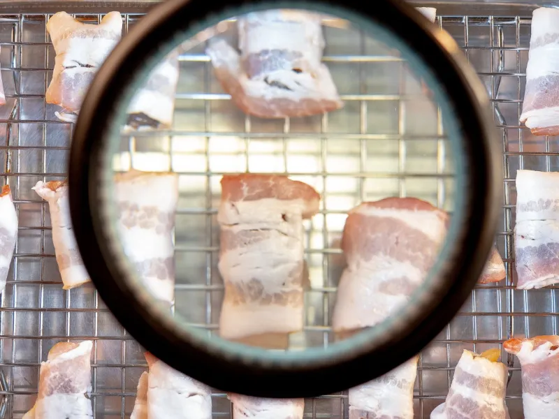 Blue Cheese and Bacon Devils on Horseback