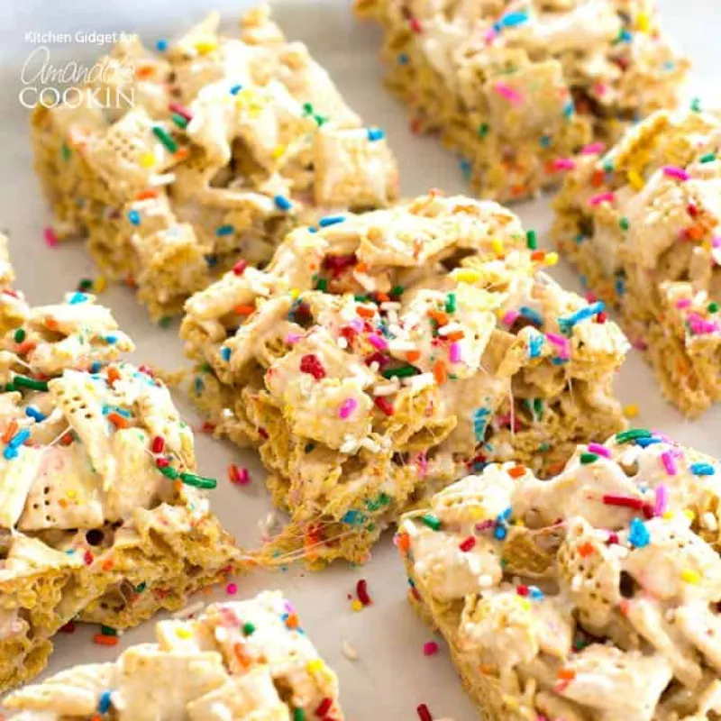 Funfetti Marshmallow Cereal Bars