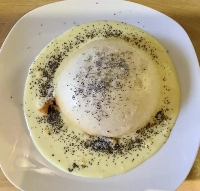 Dampfnudeln or "Steamed sweet Dumpling"