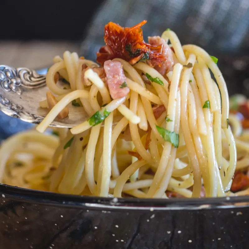 Pancetta & Sun-Dried Tomato Pasta