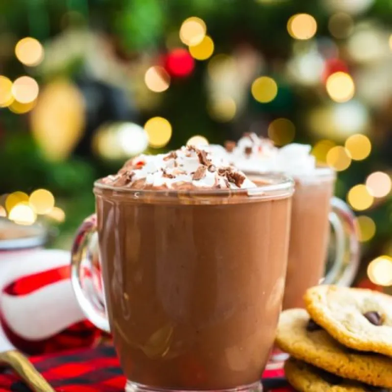 Coconut Milk Peppermint Hot Chocolate
