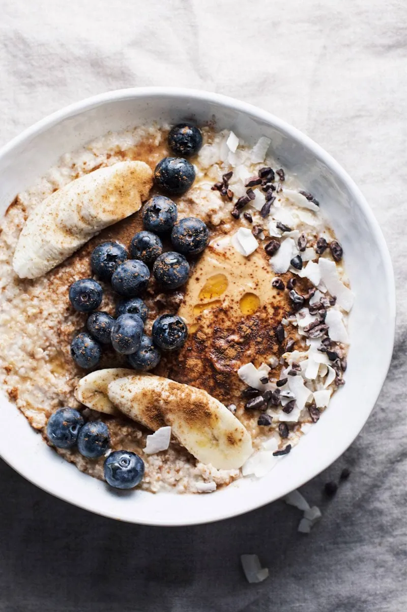 Healthy Peanut Butter Oatmeal Bowl