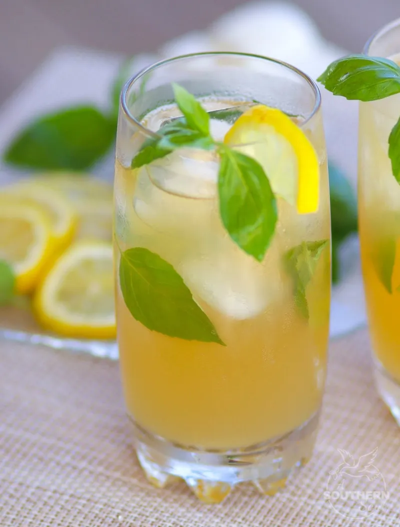 Bourbon Basil Lemonade