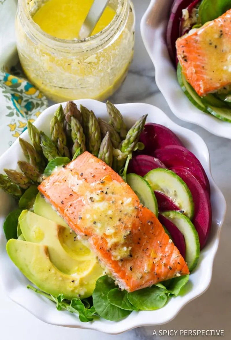 Roasted Salmon Detox Salad