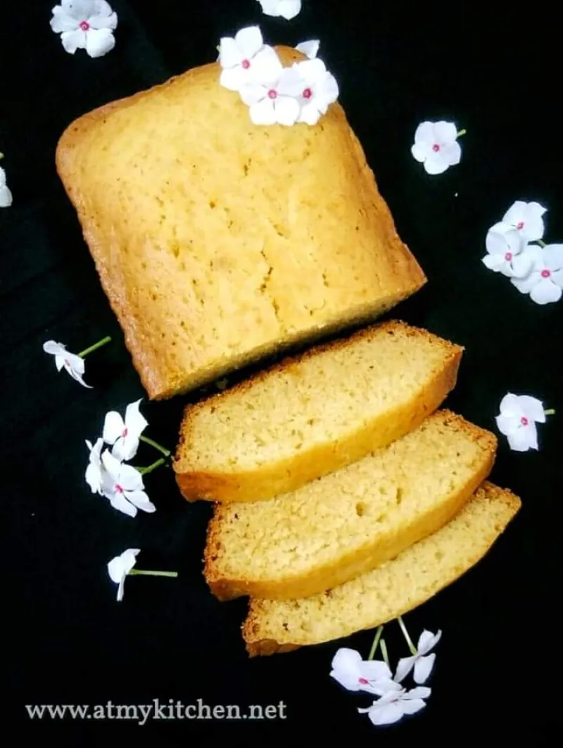 Eggless Ghee Cake / Bakery Style Ghee Cake