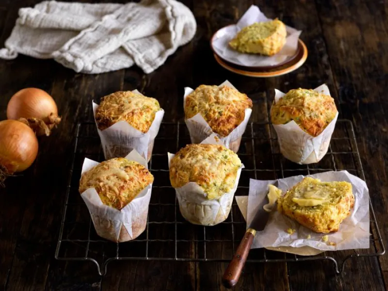Cheese and Onion Muffins