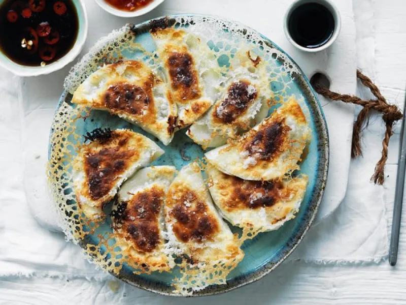 Pork Belly and Prawn pot stickers
