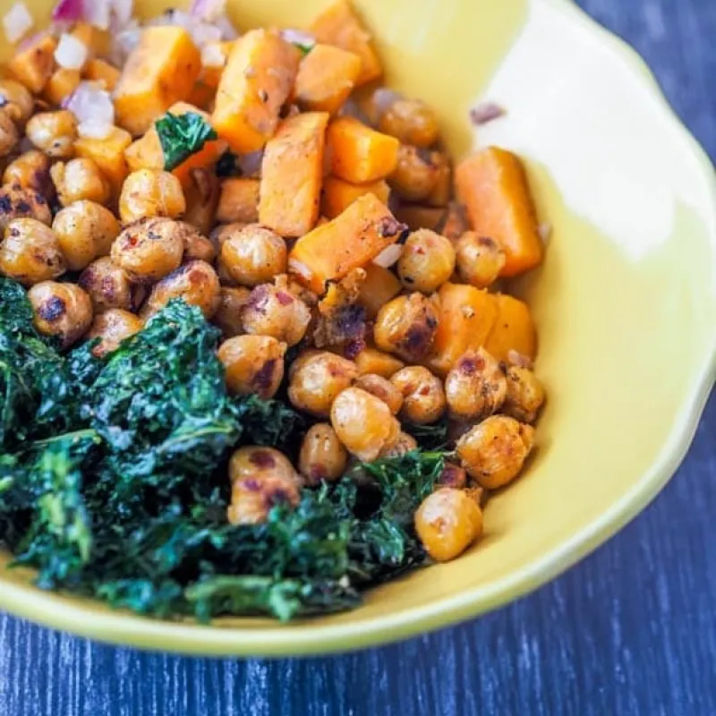 Vegan Power Bowl with Sweet Potato and Kale + Terra’s Kitchen Review