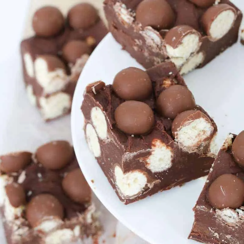 Microwave Malteser Fudge