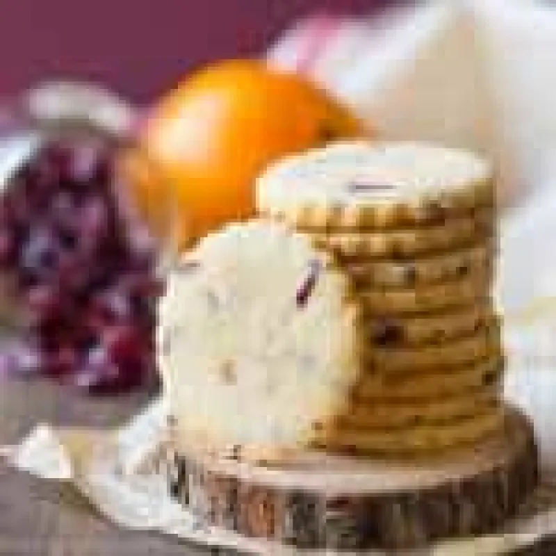 Cranberry Orange Shortbread Cookies