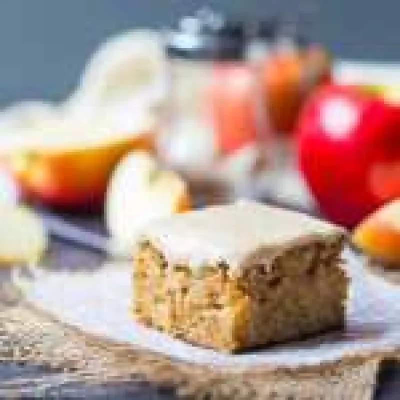 Apple Blondies with Maple Icing