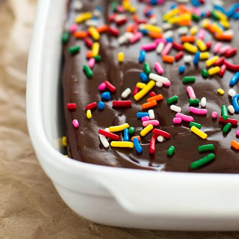 Easy Mini Chocolate Sheet Cake