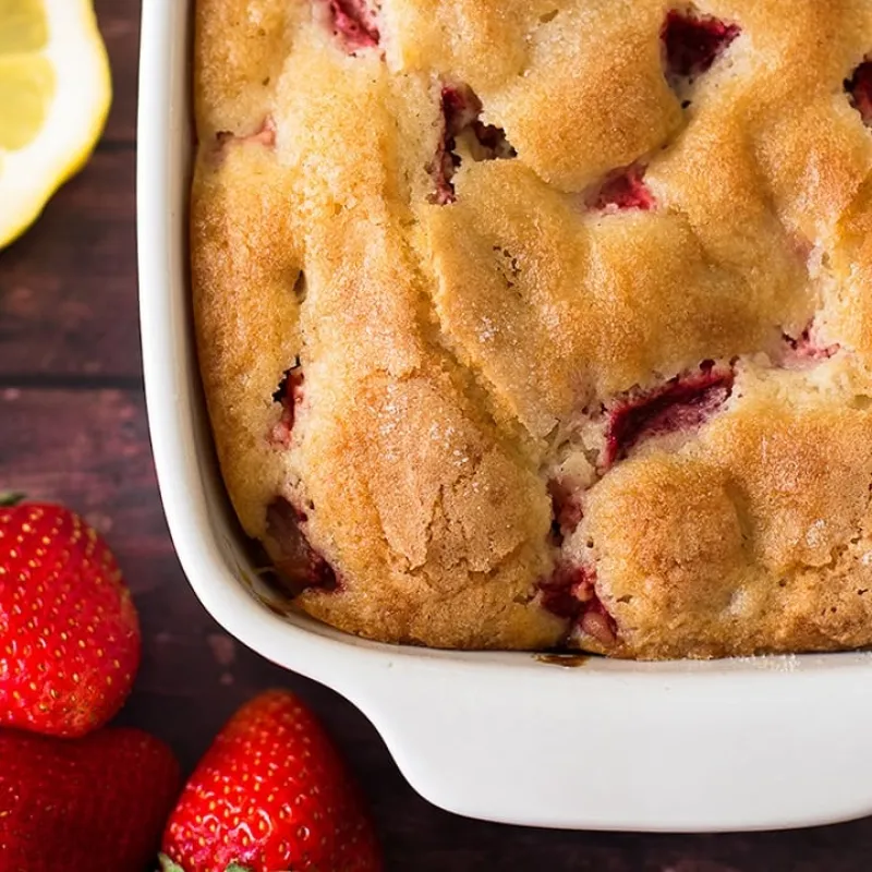 Mini Strawberry Breakfast Cake