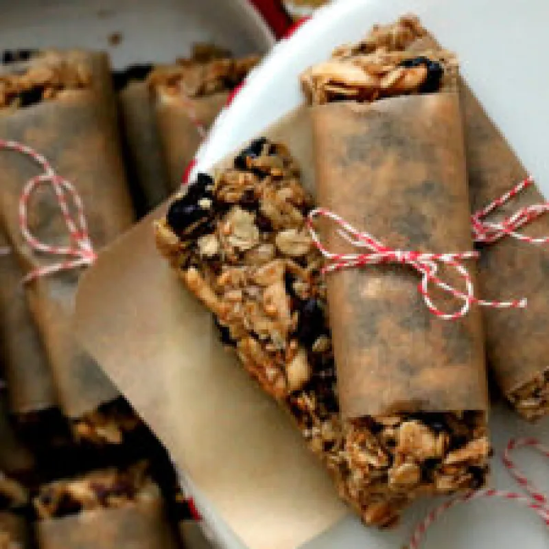 Vegan Gluten Free Almond Cherry Cacao Nib Granola Bars Recipe