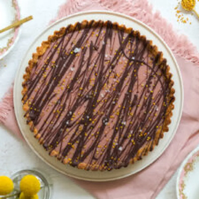 Ruby Cacao Ganache Tart