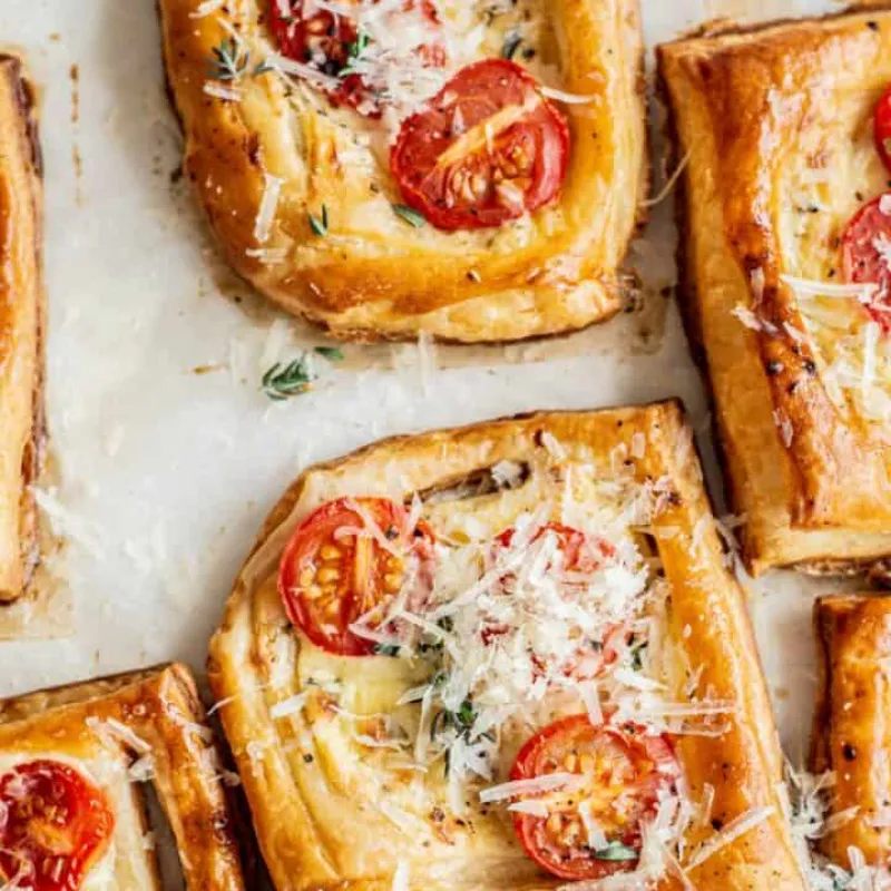 Puff Pastry Tomato Tartlets