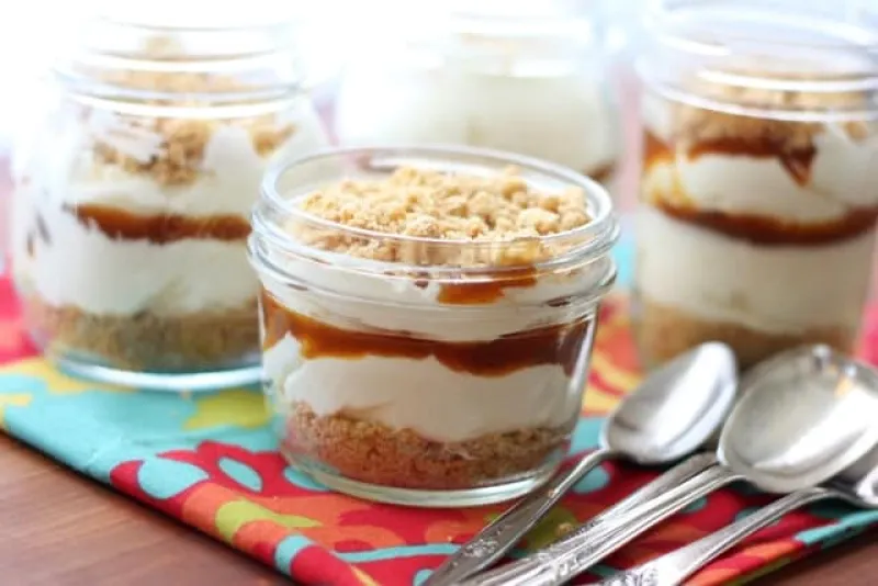 No Bake Caramel Cheesecake Mousse