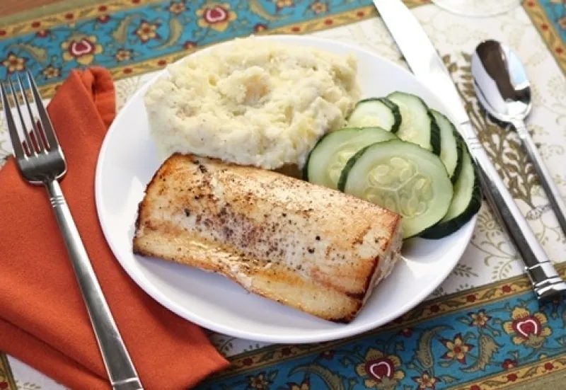 Sauteed Ono (or Tilapia) with Balsamic Butter Sauce