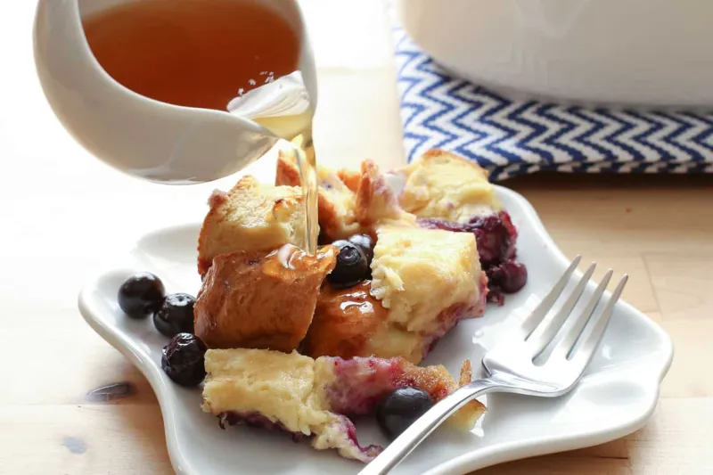 Blueberry Lemon Baked French Toast