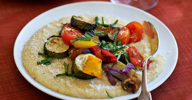 Roasted Ratatouille with Polenta (Video) | Recipes