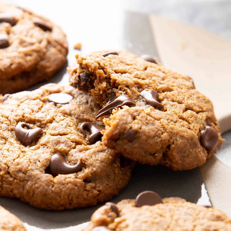 Tahini Chocolate Chip Cookies (Vegan)
