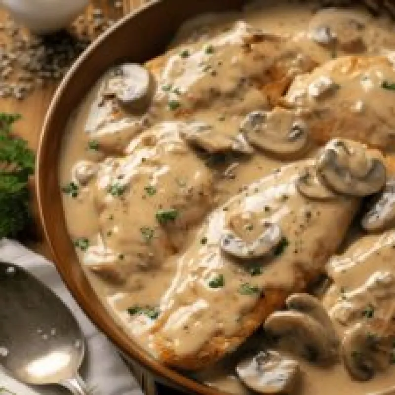 Silky Mushroom Chicken Recipe