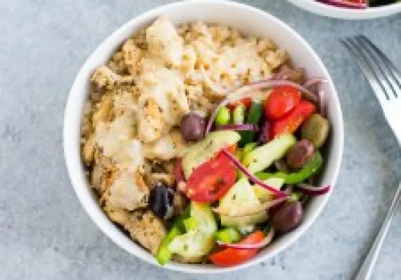 Greek Meal Prep Bowls: Whole30 & Low Carb