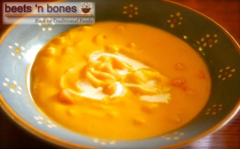 CREAMY PUMPKIN CORN SOUP FROM SCRATCH
