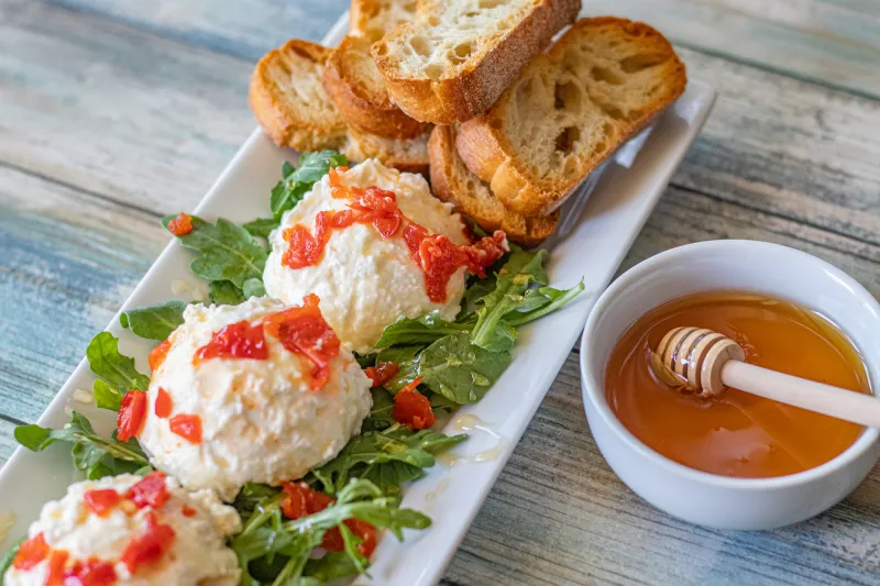 Sweet and Spicy Whipped Feta