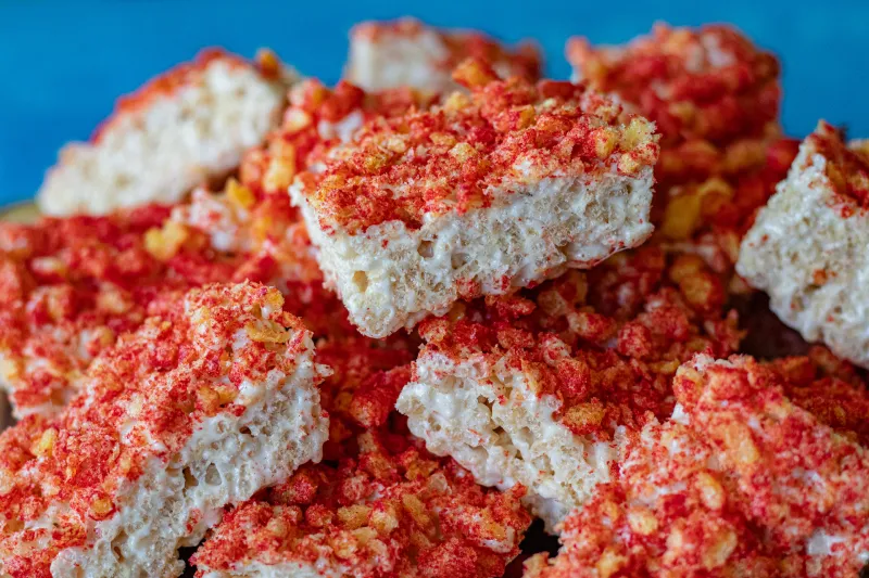 Flamin' Hot Rice Krispie Treats