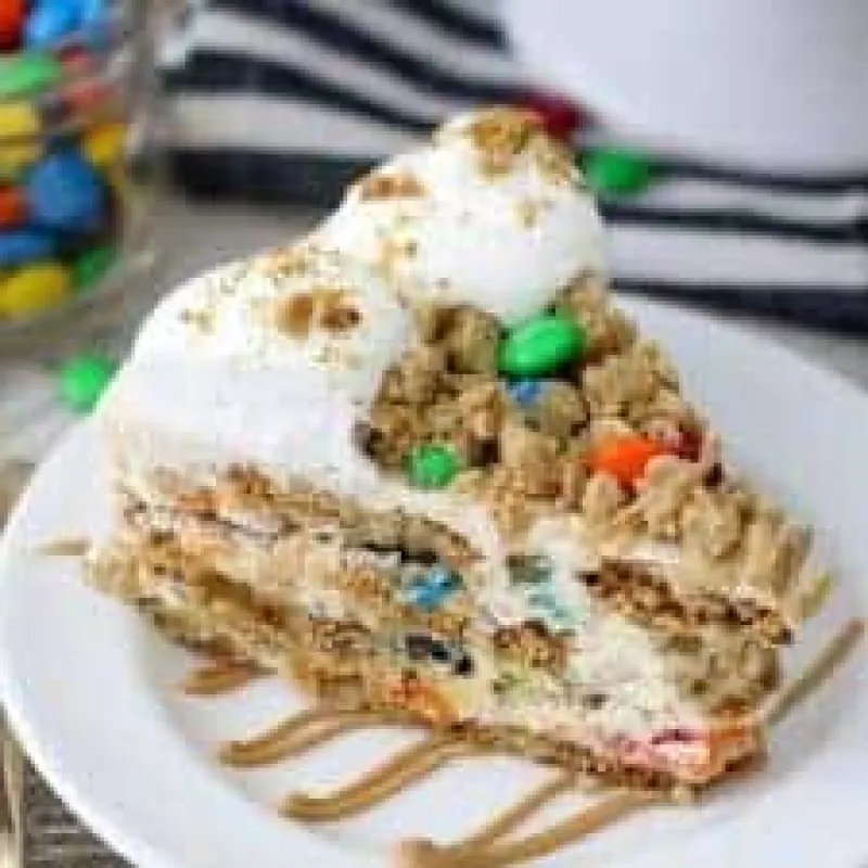 No-Bake Monster Cookie Icebox Cake