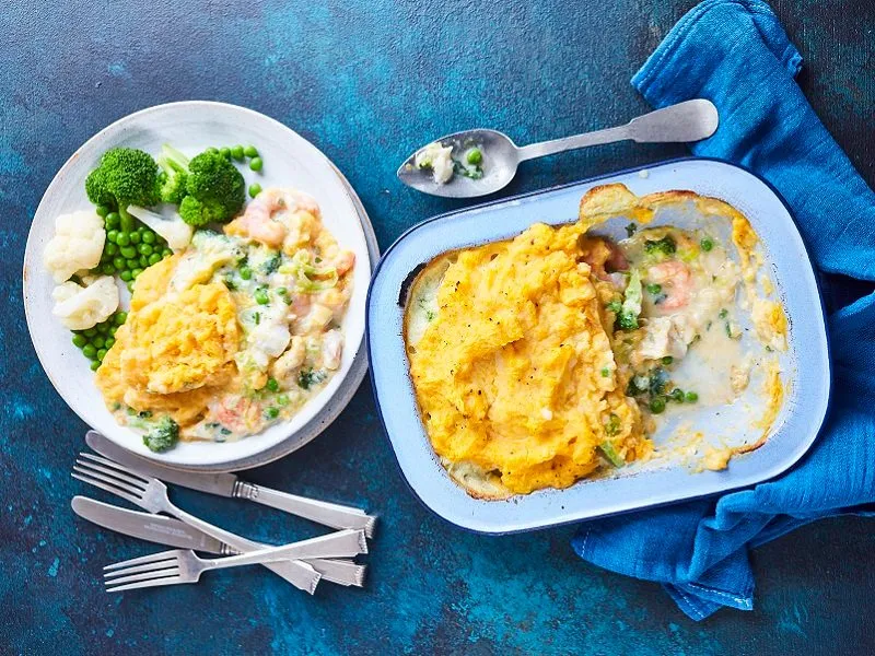 Healthy fish pie