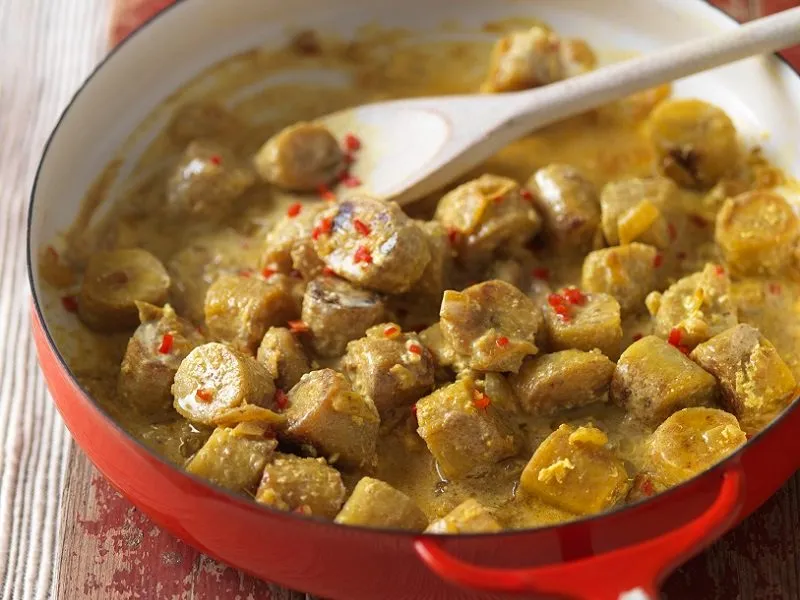 Curried Green Bananas