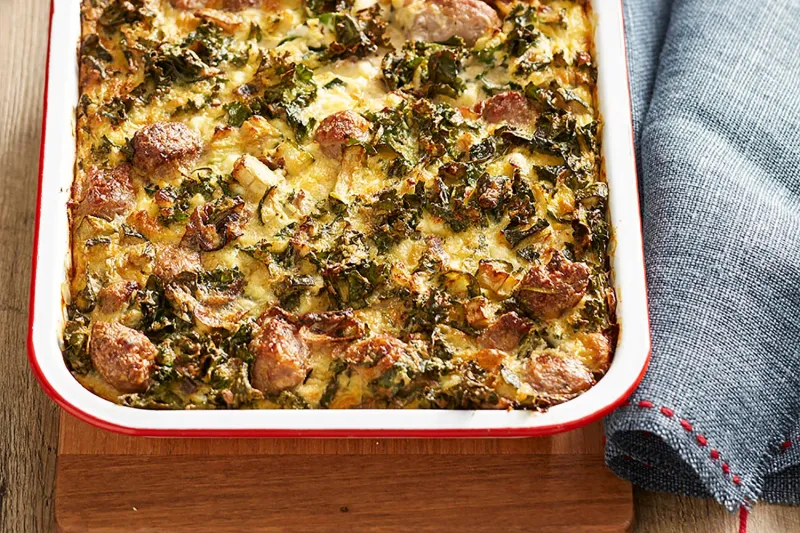 Easy sausage casserole you can eat for brunch, lunch or dinner