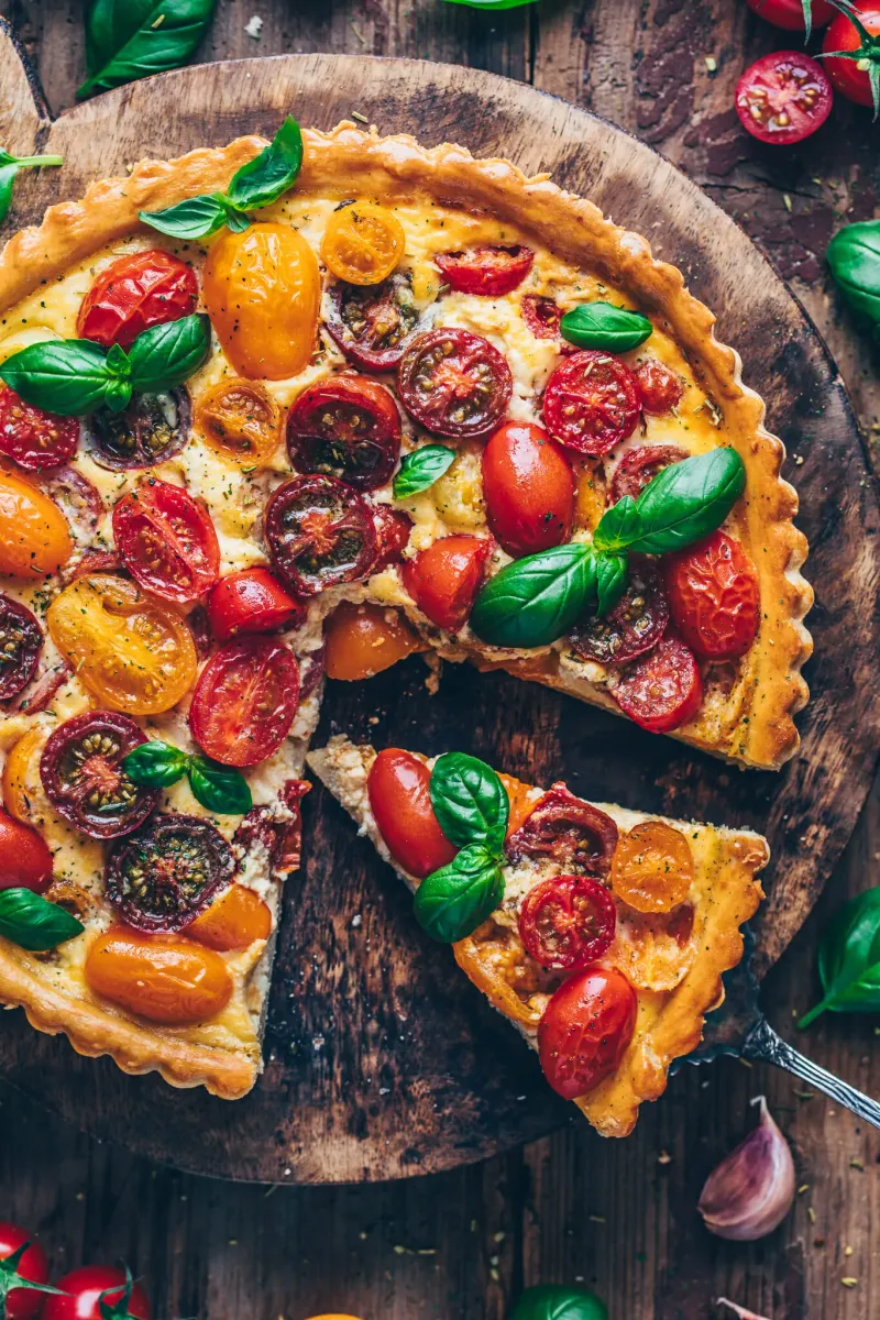Vegane Tomaten-Quiche Tarte