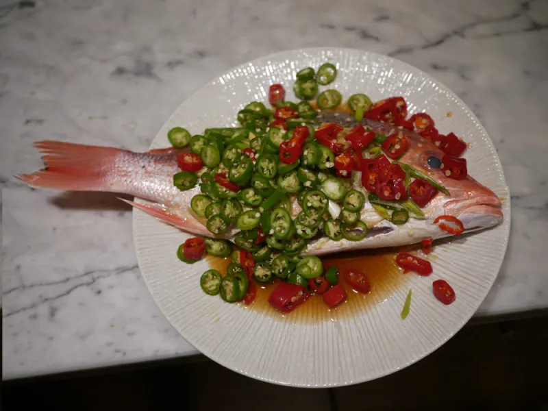 Good-Luck Fish Head Recipe (Kaimentou Yutou, å¼é¨çº¢é±¼å¤´)