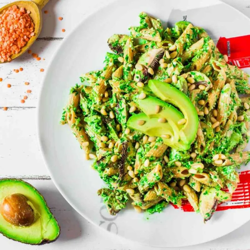 Pâtes au Pesto de Basilic | Vegan, Sans Gluten, Sans Huile