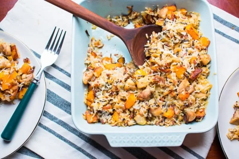 Healthy Chicken Wild Rice Casserole