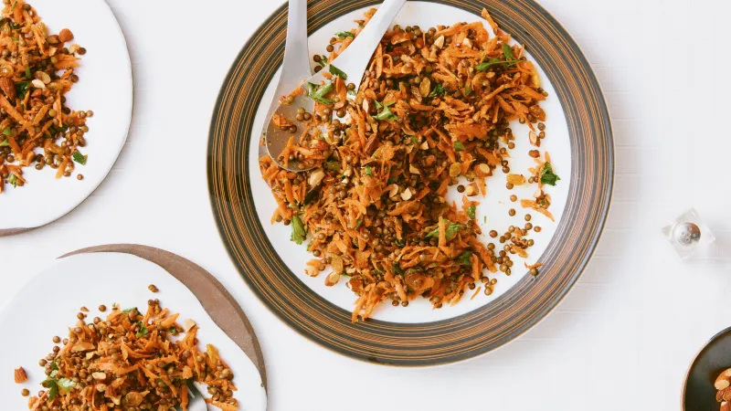 Spiced Lentil and Carrot Salad