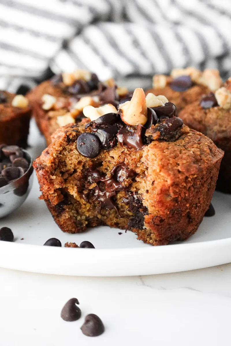 Healthy Banana Muffins (Vegan, Gluten-Free)