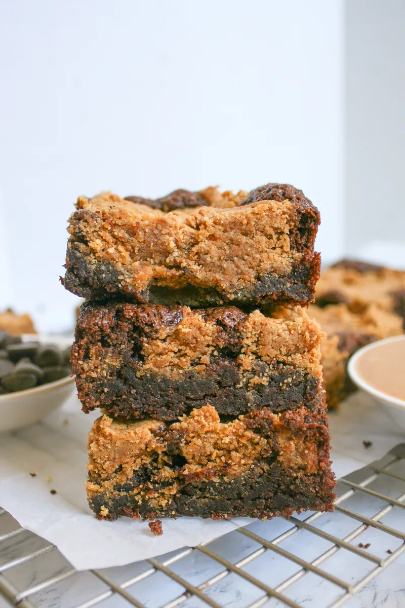The Best Peanut Butter Chocolate Brownies (Peanut Butter Brookies)