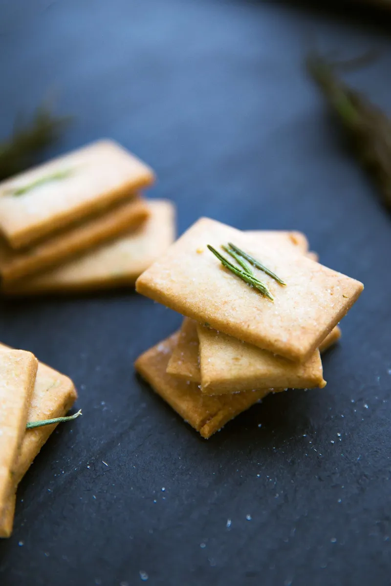 Rosemary Shortbread Crookers